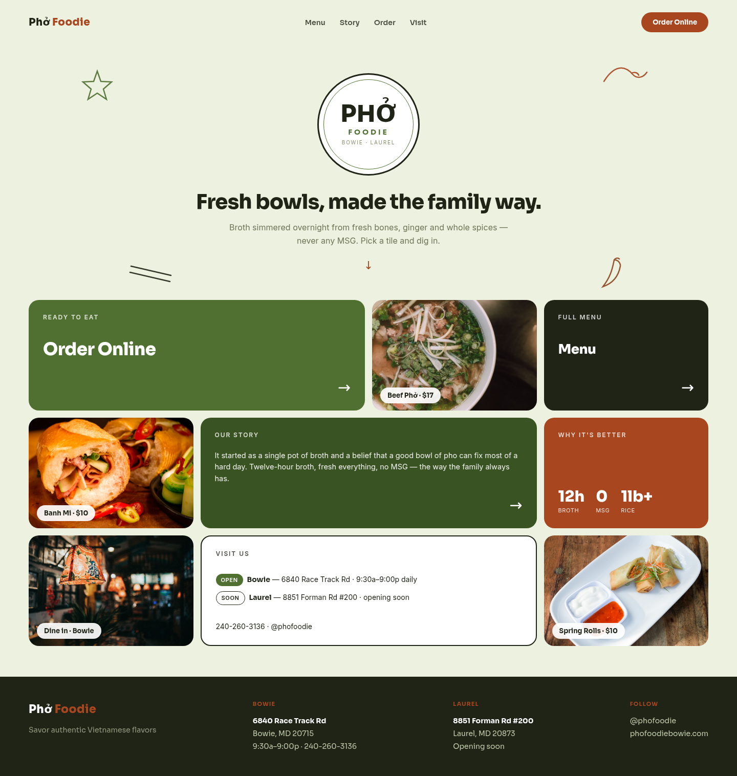 Bento Grid — Home
