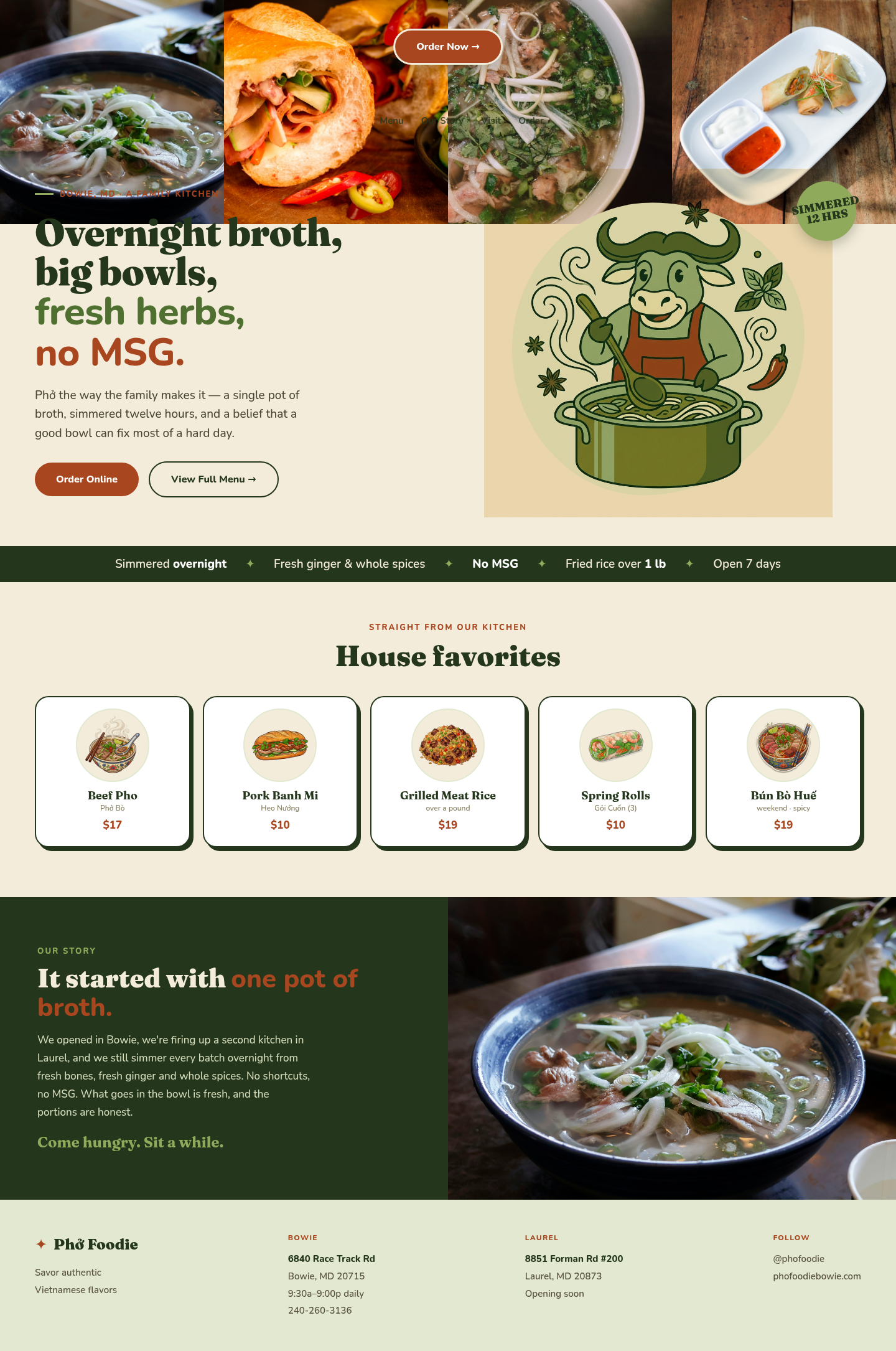 Foodie's Ox — Home