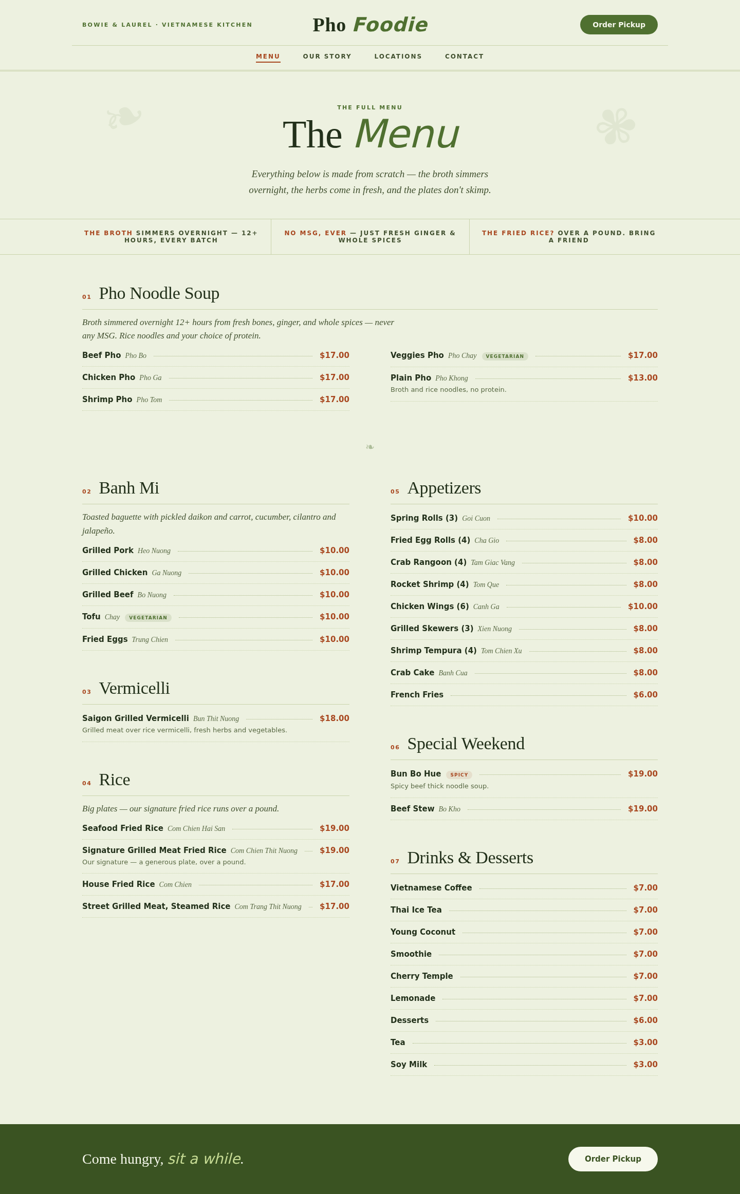 Garden Editorial — Menu — Menu